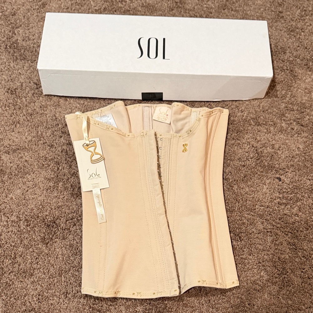SOL Women's Cream Shapewear Corset